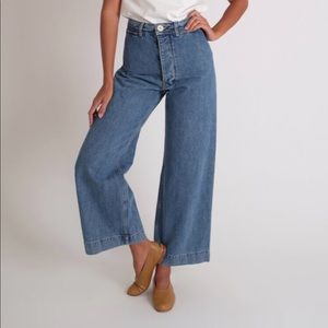 Jesse Kamm Sailor pants in Cowboy Blue denim Size 4